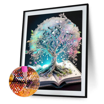 Colorful Tree 40*50Ccm(canvas) full round drill diamond painting