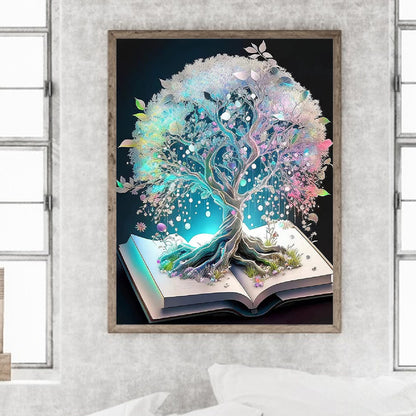 Colorful Tree 40*50Ccm(canvas) full round drill diamond painting