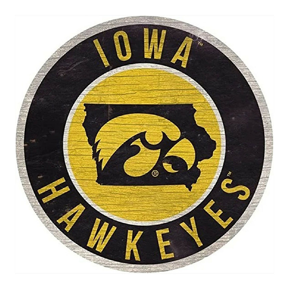 Iowa Hawkeyes Logo 30*30Ccm(canvas) full round drill diamond painting