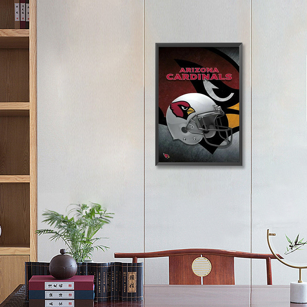 Cardinals Logo 35*50Ccm(canvas) full round drill diamond painting