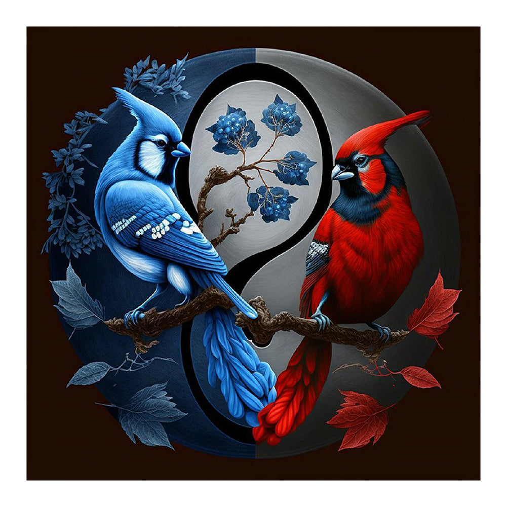 Cardinal Tai Chi Figure 35*35Ccm(canvas) full round drill diamond painting