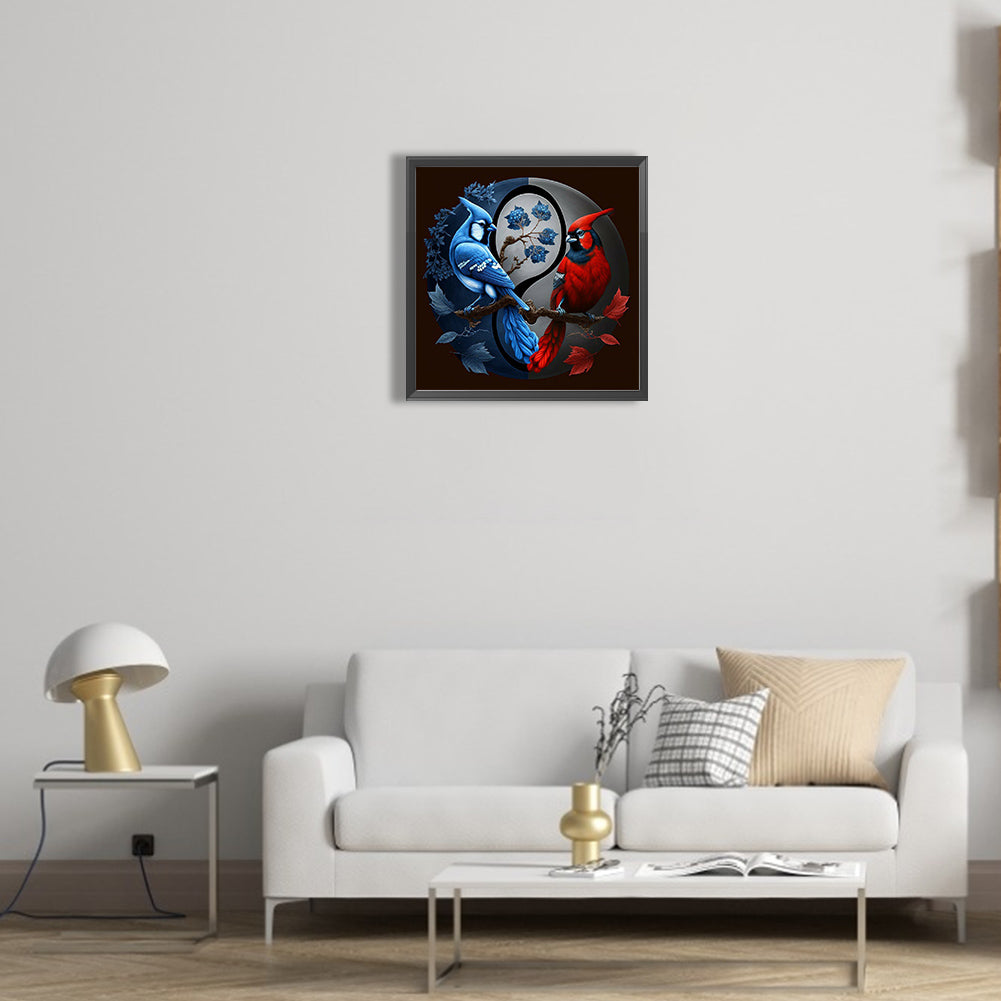 Cardinal Tai Chi Figure 35*35Ccm(canvas) full round drill diamond painting