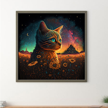 Cat Garden 30*30Ccm(canvas) full round drill diamond painting