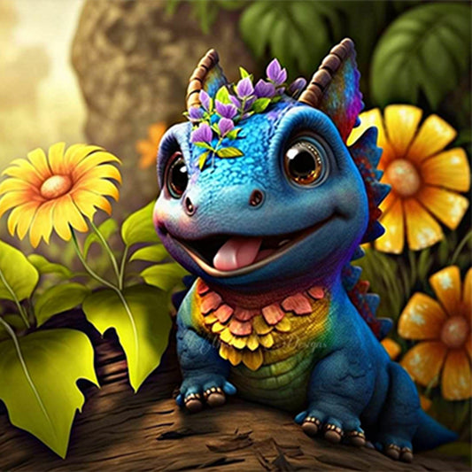 Baby Dragon 30*30Ccm(canvas) full round drill diamond painting
