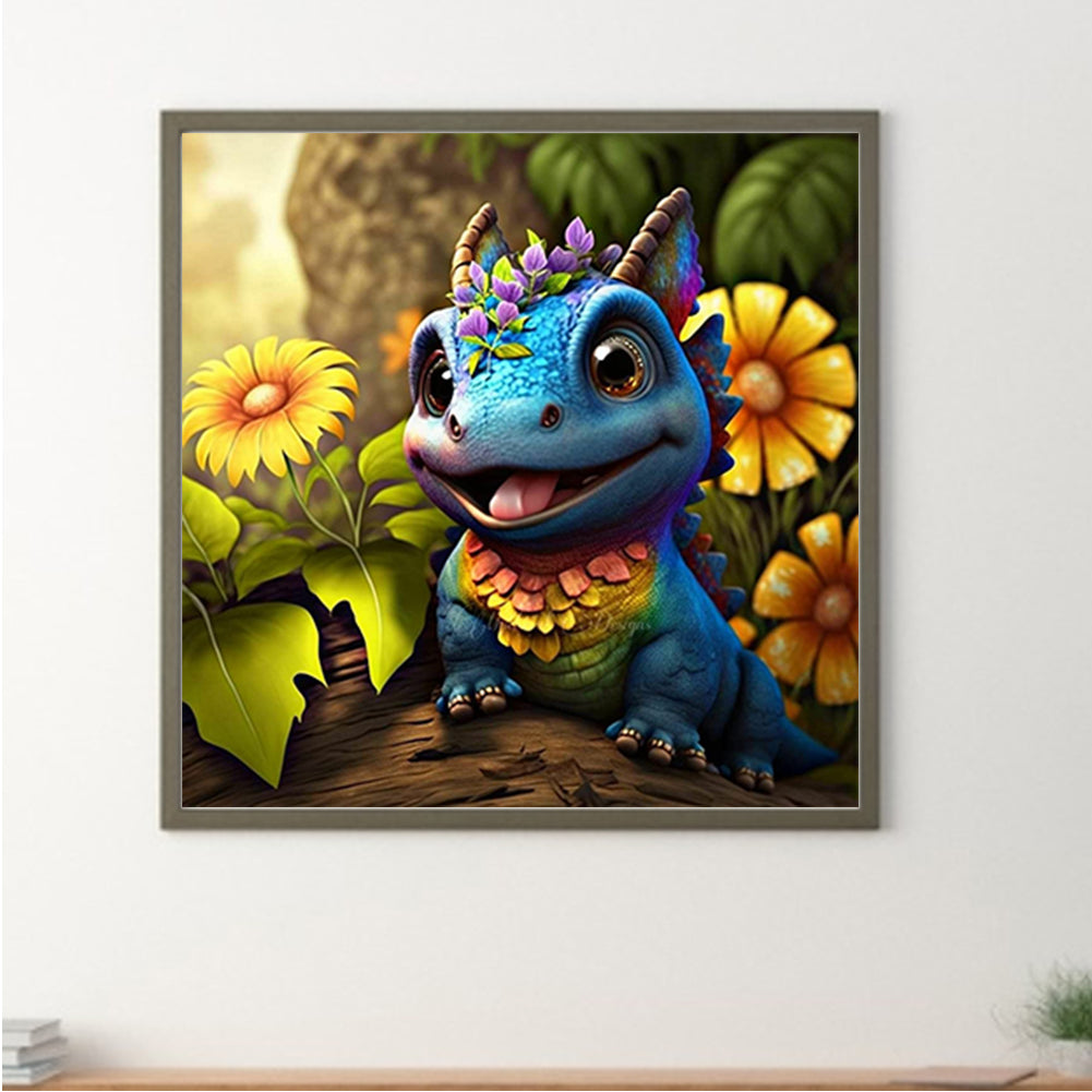 Baby Dragon 30*30Ccm(canvas) full round drill diamond painting