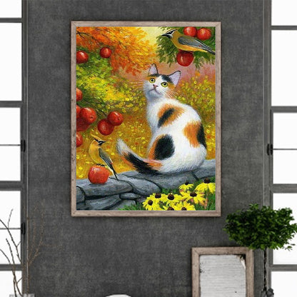 The Cat 30*40Ccm(canvas) full round drill diamond painting