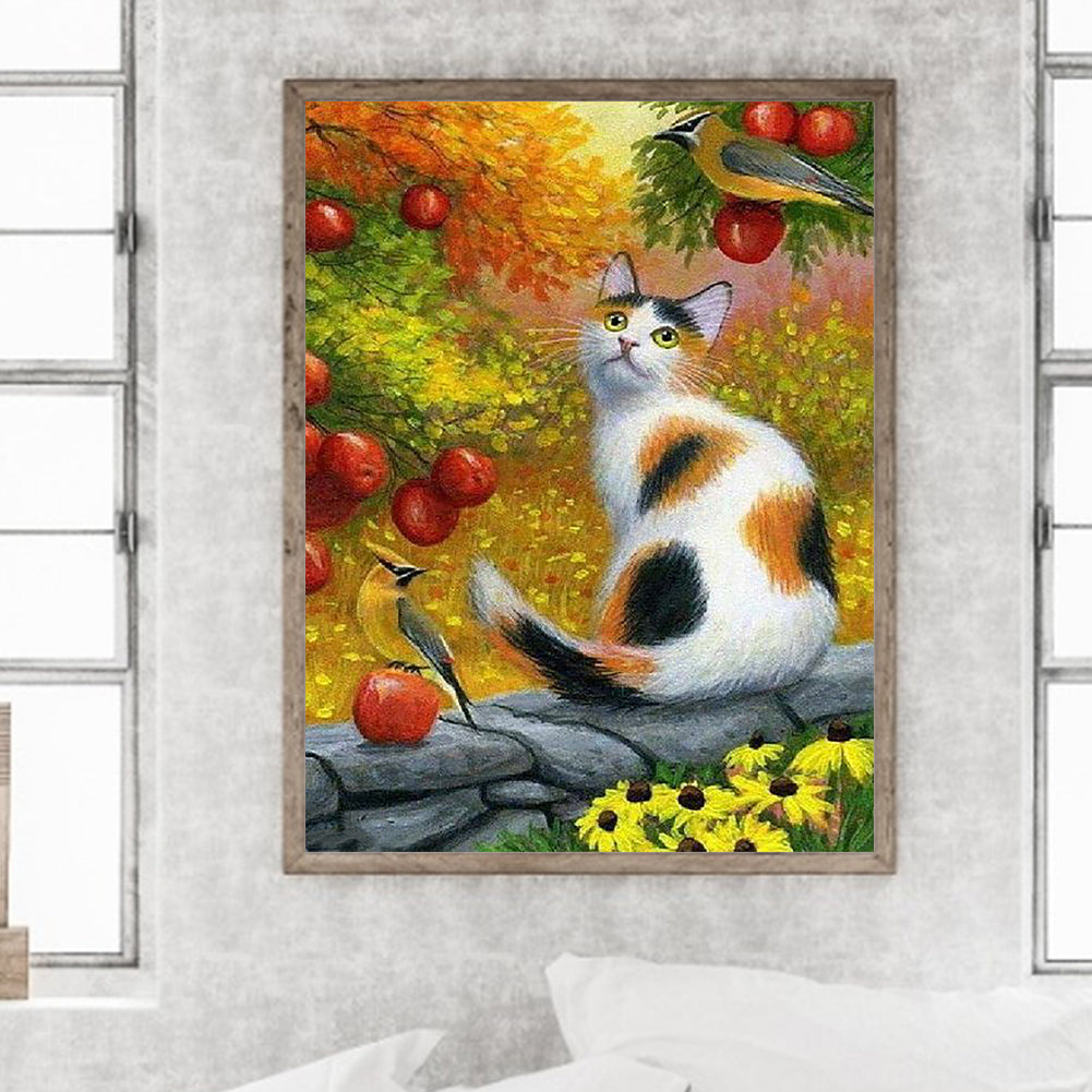 The Cat 30*40Ccm(canvas) full round drill diamond painting