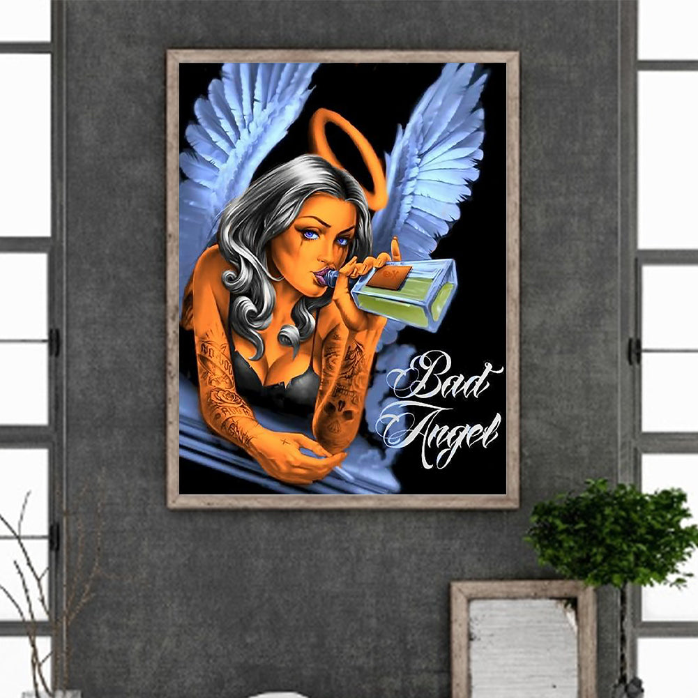 Bad Angel 30*40Ccm(canvas) full round drill diamond painting