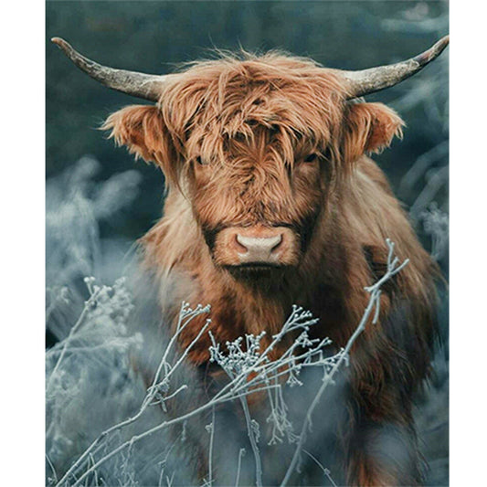 Grass Bull - Full Square Drill Diamond Painting 50*60CM