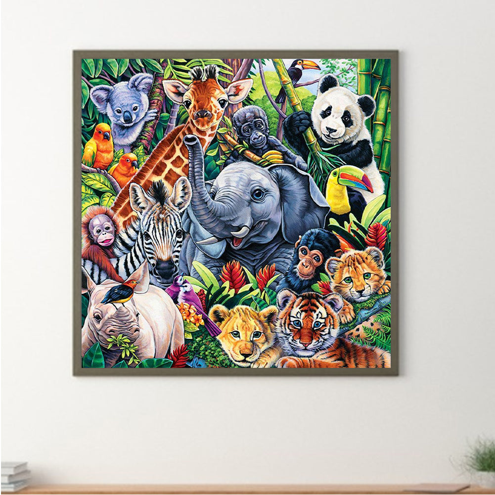 Fauna - Full Square Drill Diamond Painting 40*40CM