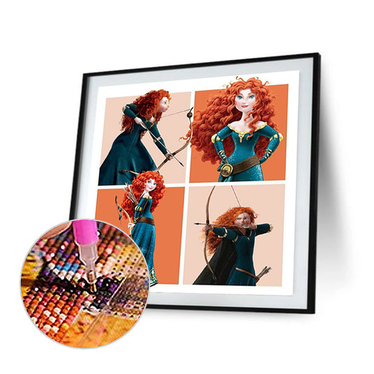 Disney Princess Merida-O640*40cm(canvas) full-round drill diamond painting