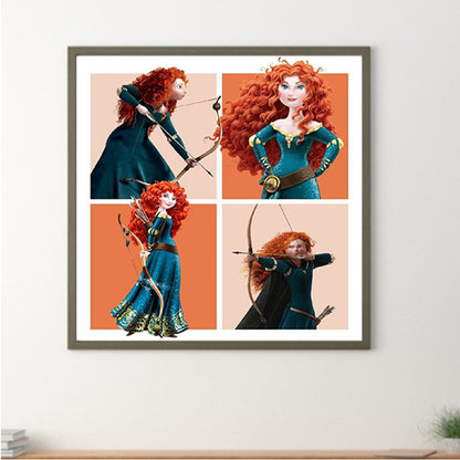 Disney Princess Merida-O640*40cm(canvas) full-round drill diamond painting
