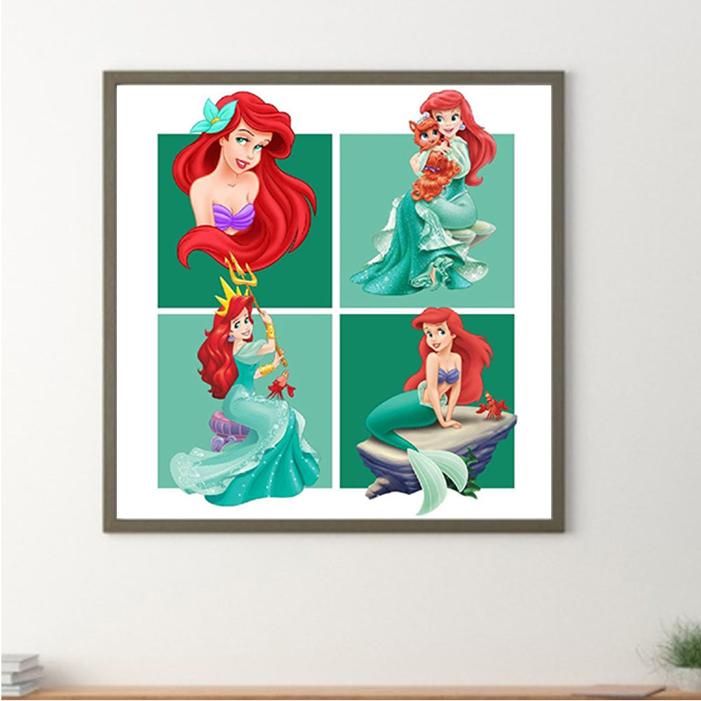 Disney Princess Ariel-O640*40cm(canvas) full-round drill diamond painting