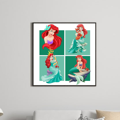 Disney Princess Ariel-O640*40cm(canvas) full-round drill diamond painting