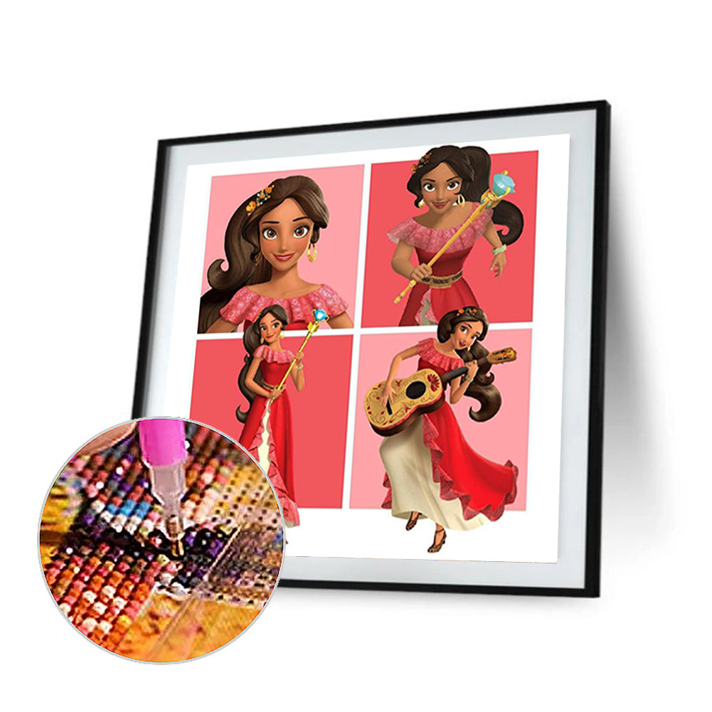 Disney Princess Elena-O640*40cm(canvas) full-round drill diamond painting