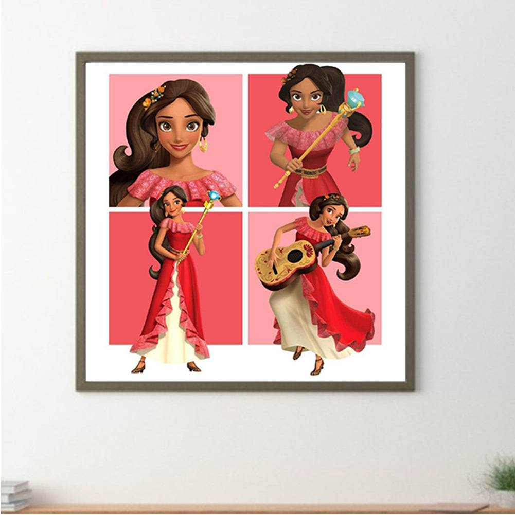 Disney Princess Elena-O640*40cm(canvas) full-round drill diamond painting