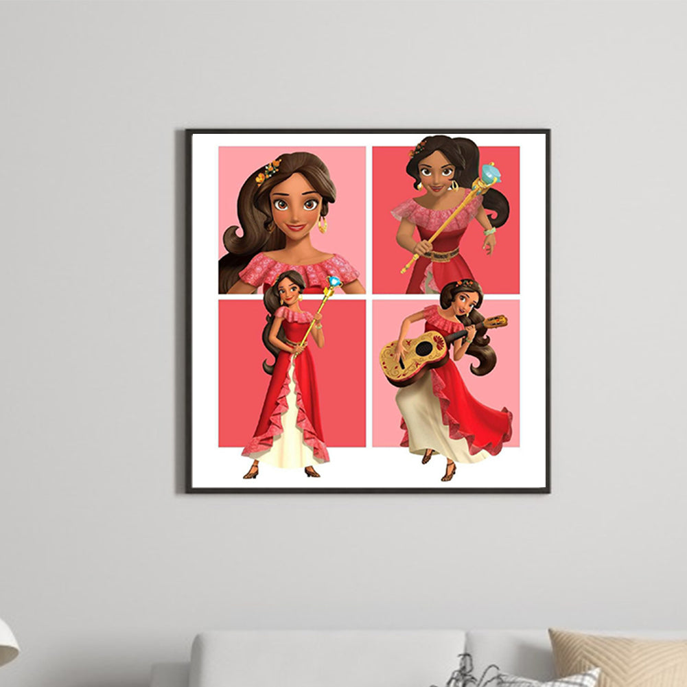Disney Princess Elena-O640*40cm(canvas) full-round drill diamond painting