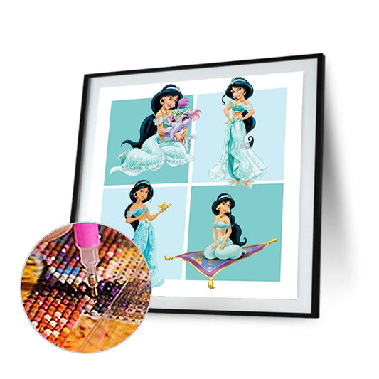 Disney Princess Jasmine-O640*40cm(canvas) full-round drill diamond painting