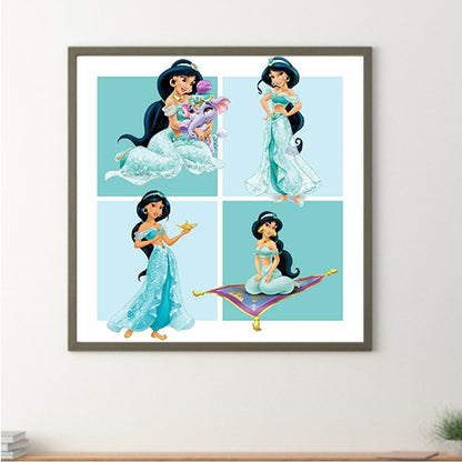 Disney Princess Jasmine-O640*40cm(canvas) full-round drill diamond painting