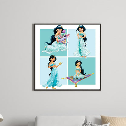 Disney Princess Jasmine-O640*40cm(canvas) full-round drill diamond painting