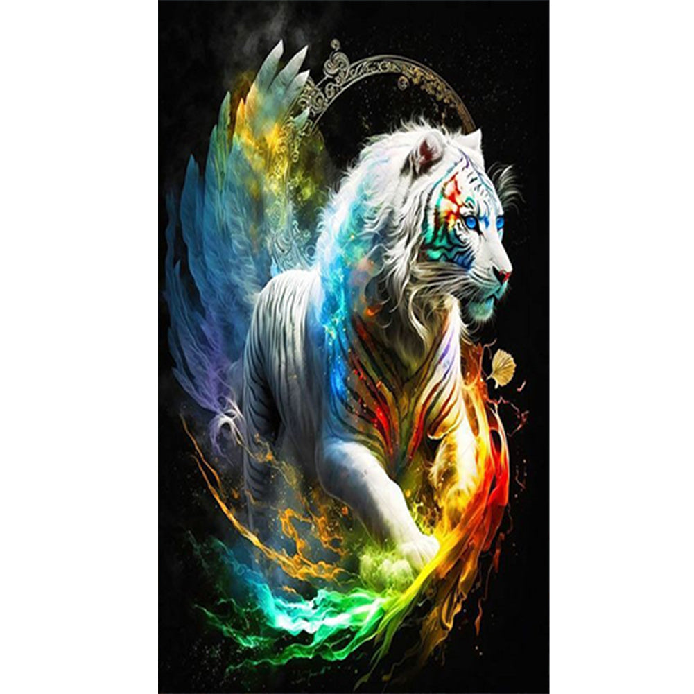 Colorful Tiger-O640*70cm(canvas) full-round drill diamond painting