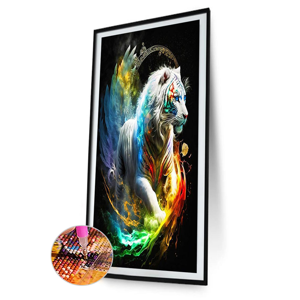 Colorful Tiger-O640*70cm(canvas) full-round drill diamond painting