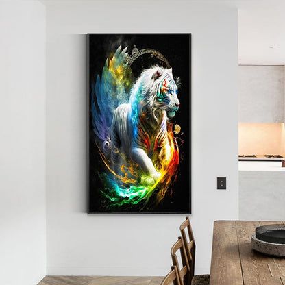 Colorful Tiger-O640*70cm(canvas) full-round drill diamond painting