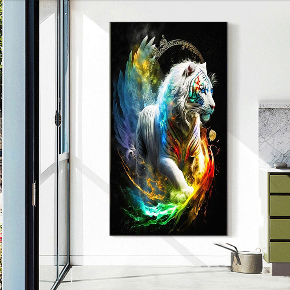 Colorful Tiger-O640*70cm(canvas) full-round drill diamond painting