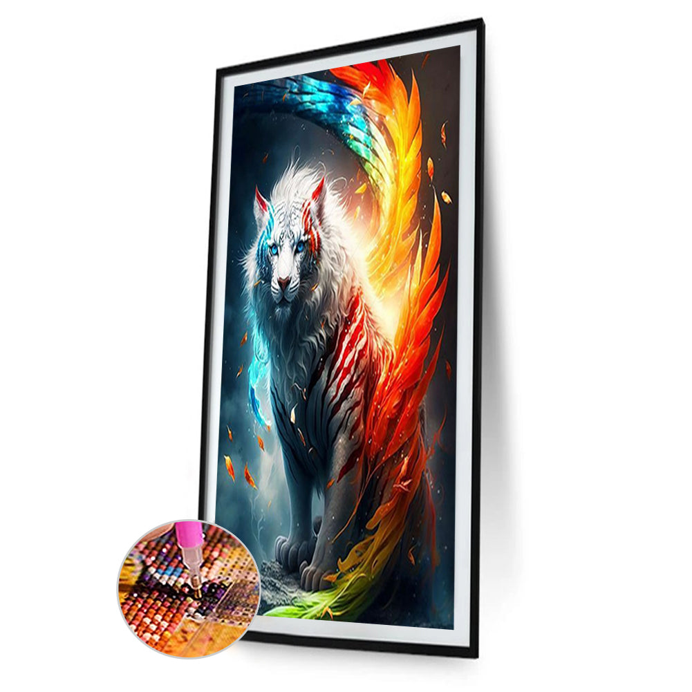 Colorful Tiger-O640*70cm(canvas) full-round drill diamond painting
