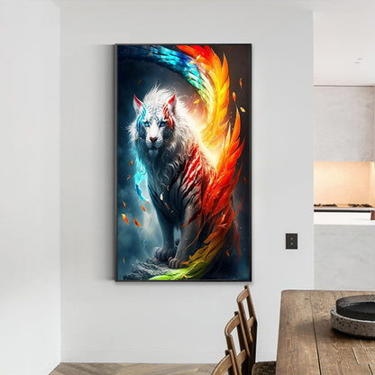 Colorful Tiger-O640*70cm(canvas) full-round drill diamond painting
