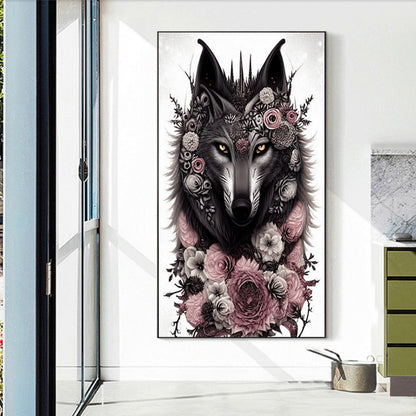 Wolf -O640*70cm(canvas) full-round drill diamond painting