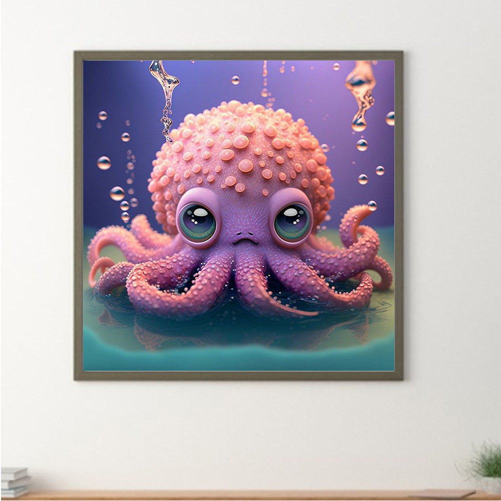Domineering Little Octopus 30*30Ccm(canvas) full round drill diamond painting
