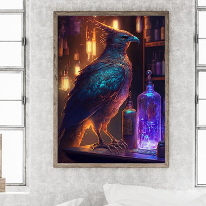 Eagle Next To The Magic Lamp 30*40Ccm(canvas) full round drill diamond painting