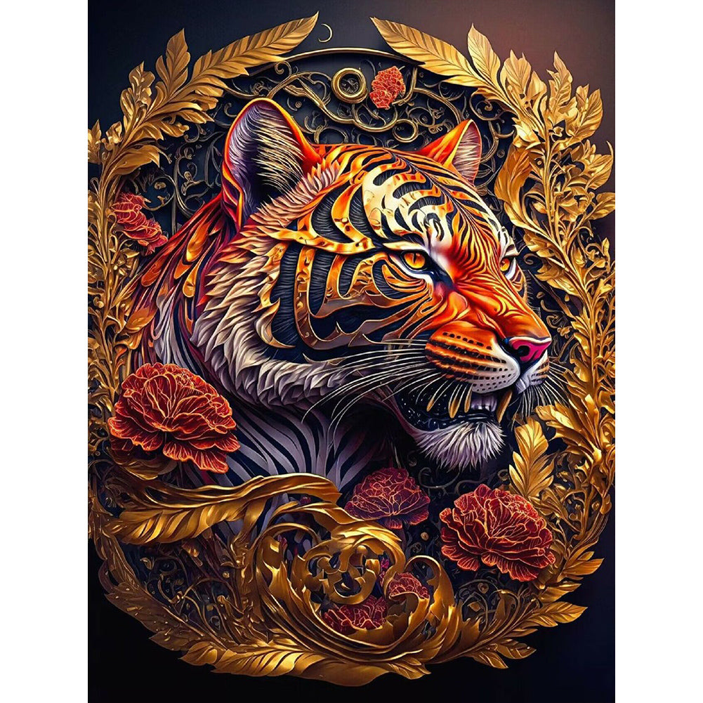 Tiger - Full Square Drill Diamond Painting 50*60CM