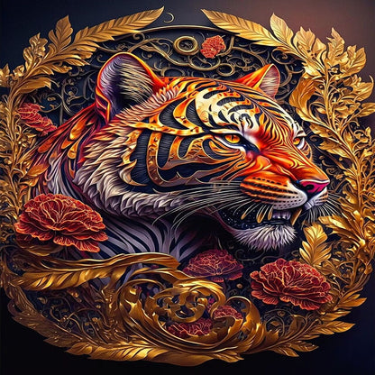 Tiger - Full Square Drill Diamond Painting 50*60CM