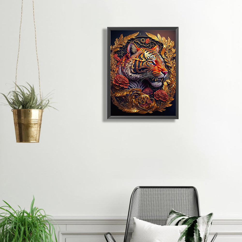 Tiger - Full Square Drill Diamond Painting 50*60CM