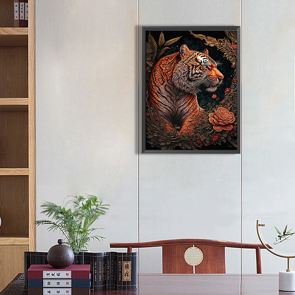 Tiger - Full Square Drill Diamond Painting 50*60CM