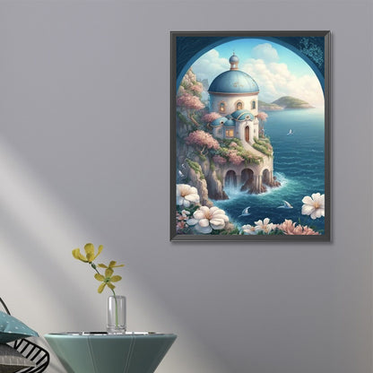 Seaside Castle - Full Round Drill Diamond Painting 40*60CM