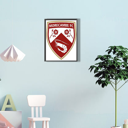 Morecambe Football Team Logo - Full Round Drill Diamond Painting 30*40CM