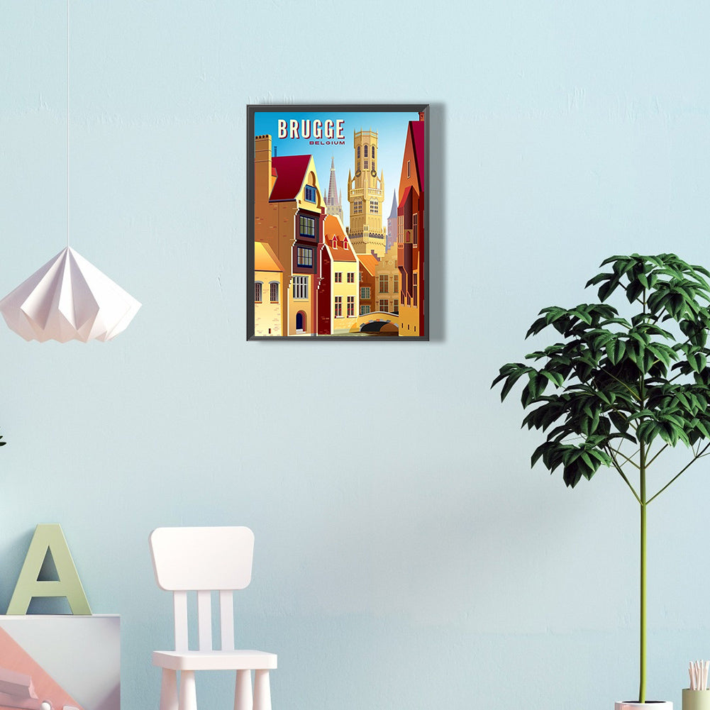 Architecture - Full Round Drill Diamond Painting 30*40CM