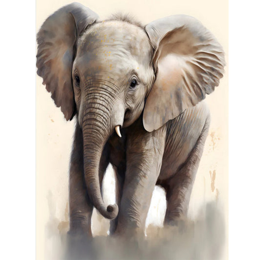 Elephant 30*40Ccm(canvas) full round drill diamond painting