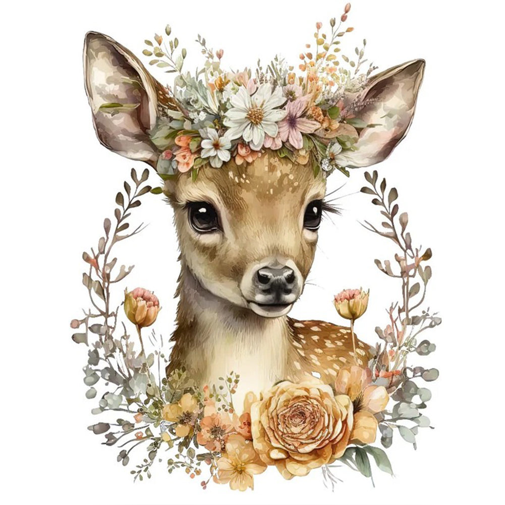 Sika Deer 30*40Ccm(canvas) full round drill diamond painting