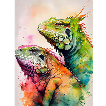 Lizard 30*40Ccm(canvas) full round drill diamond painting