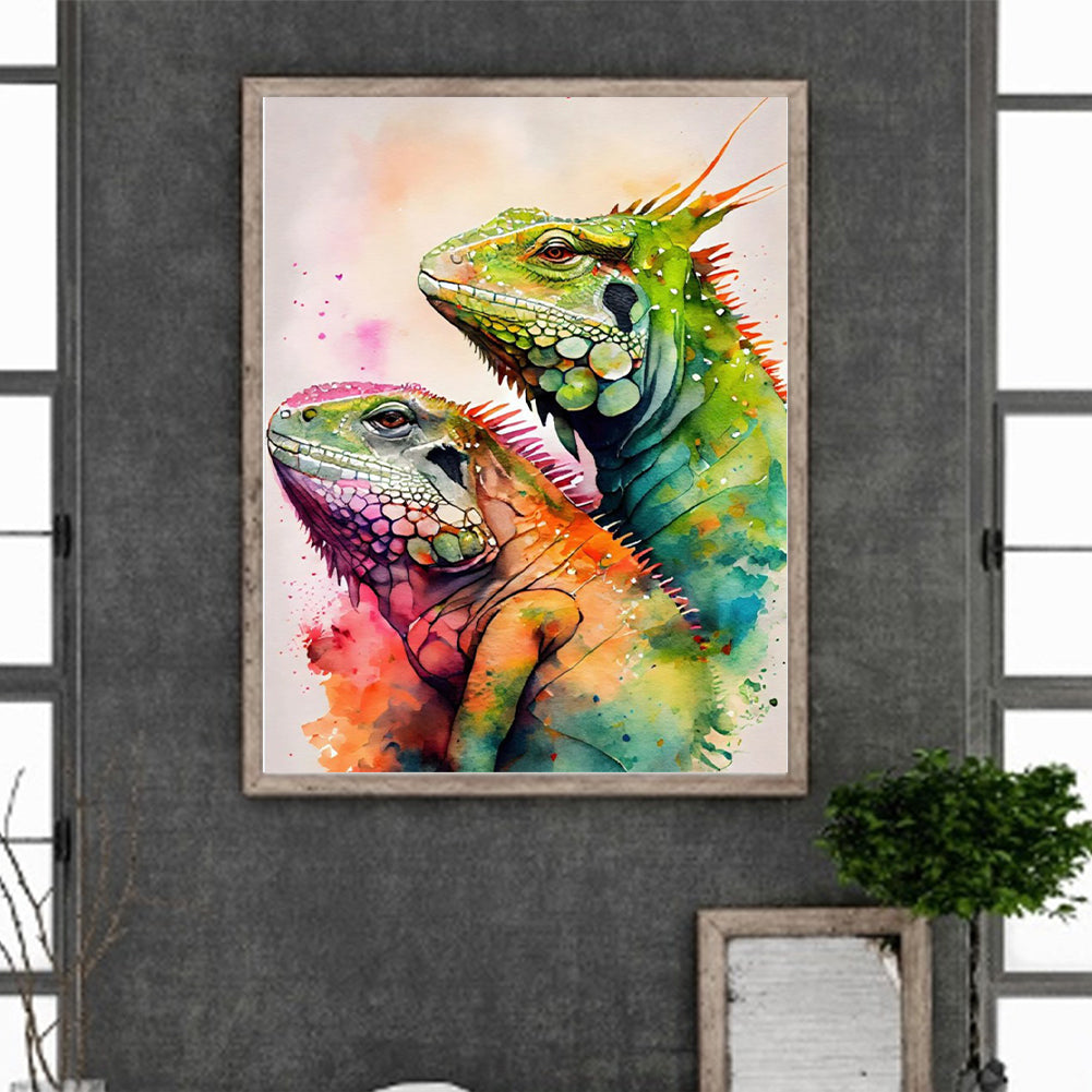 Lizard 30*40Ccm(canvas) full round drill diamond painting