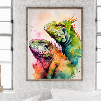 Lizard 30*40Ccm(canvas) full round drill diamond painting