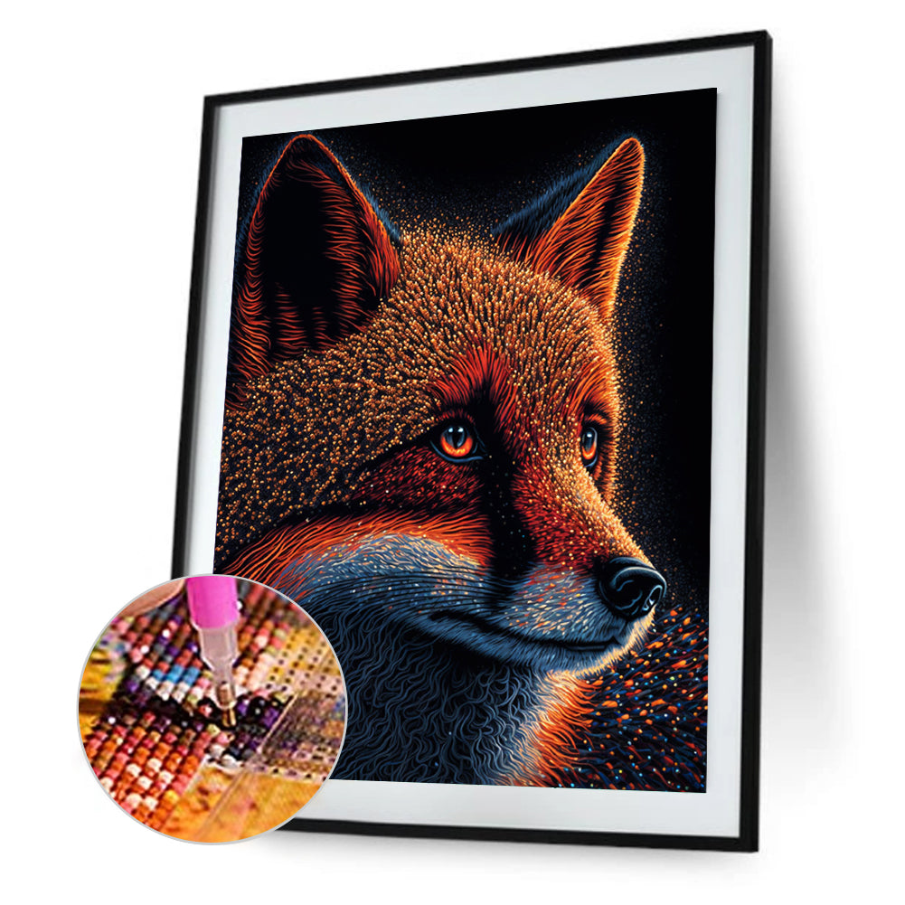 Highlight Fox 30*40Ccm(canvas) full round drill diamond painting