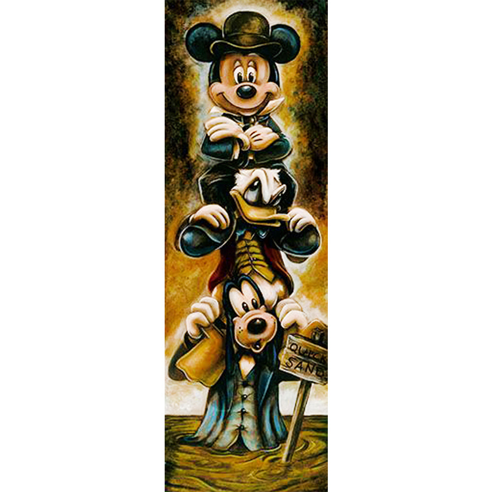 Mickey And His Friends In The Swamp 30*90Ccm(canvas) full round drill diamond painting