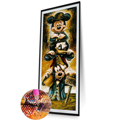 Mickey And His Friends In The Swamp 30*90Ccm(canvas) full round drill diamond painting