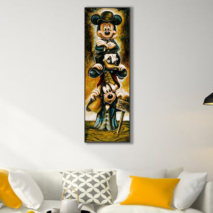 Mickey And His Friends In The Swamp 30*90Ccm(canvas) full round drill diamond painting
