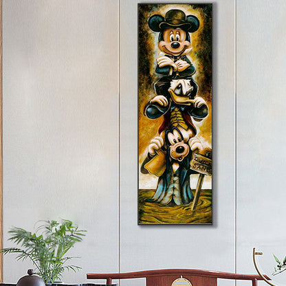 Mickey And His Friends In The Swamp 30*90Ccm(canvas) full round drill diamond painting